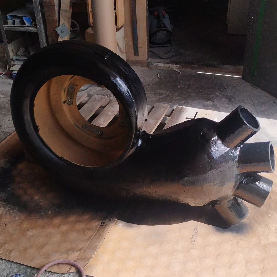 fabricación industrial de una estructura con forma de caracol